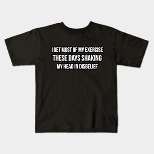 Shaking my head sarcastic Kids T-Shirt